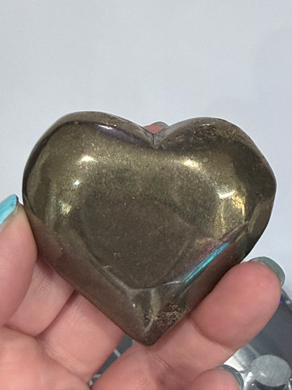 Pyrite Heart  5.8 cm A -