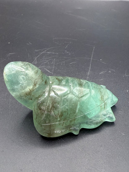 Extra Special Fluorite Turtle with Dendritic Inclusions