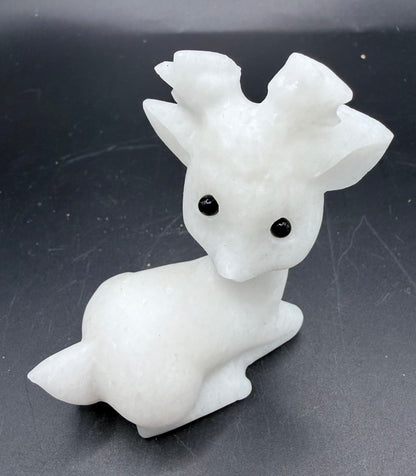White Marble Jade Doe