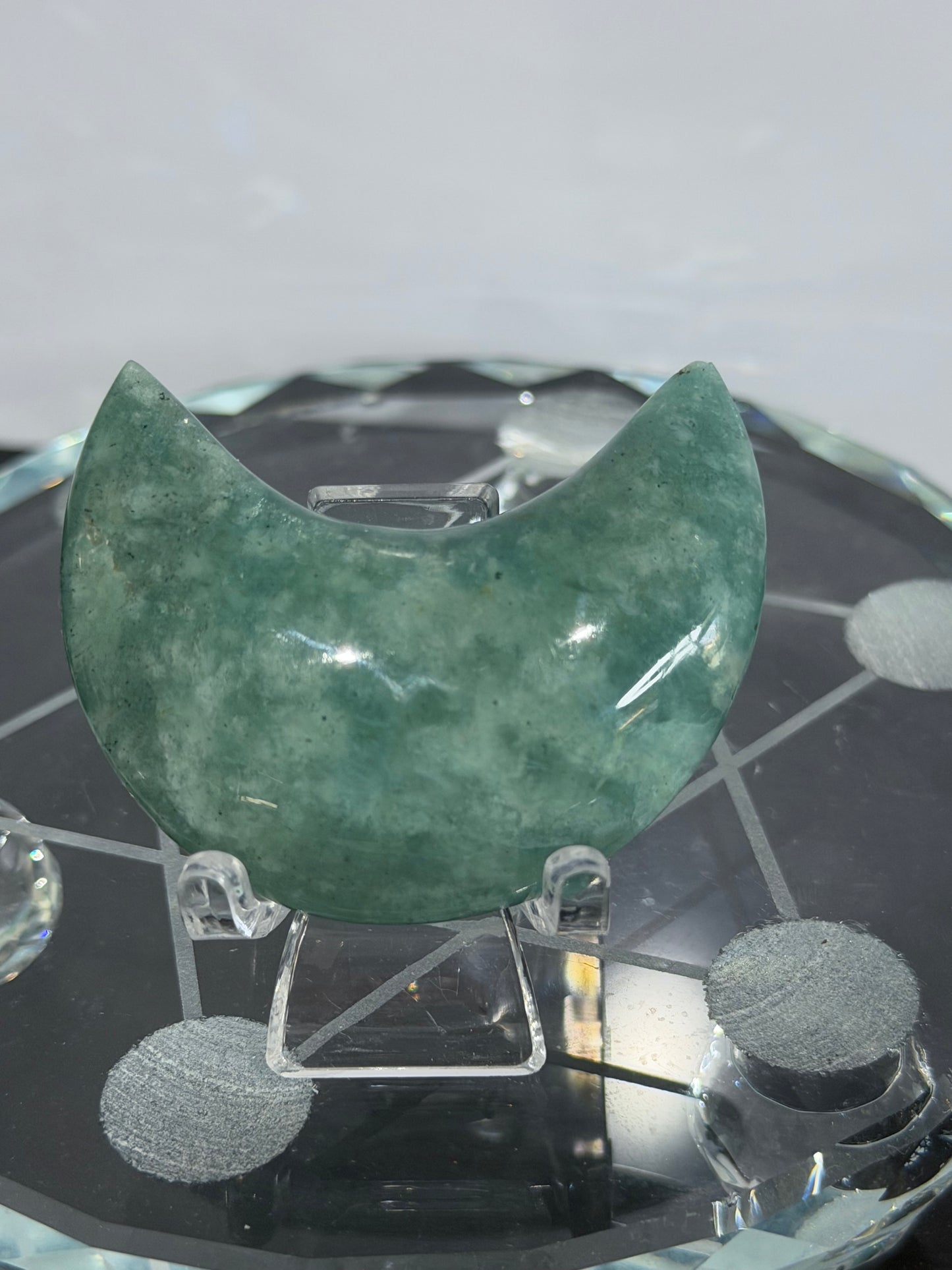 Amazonite Moon Carving – 4.6–5 cm (Pick Your Own)