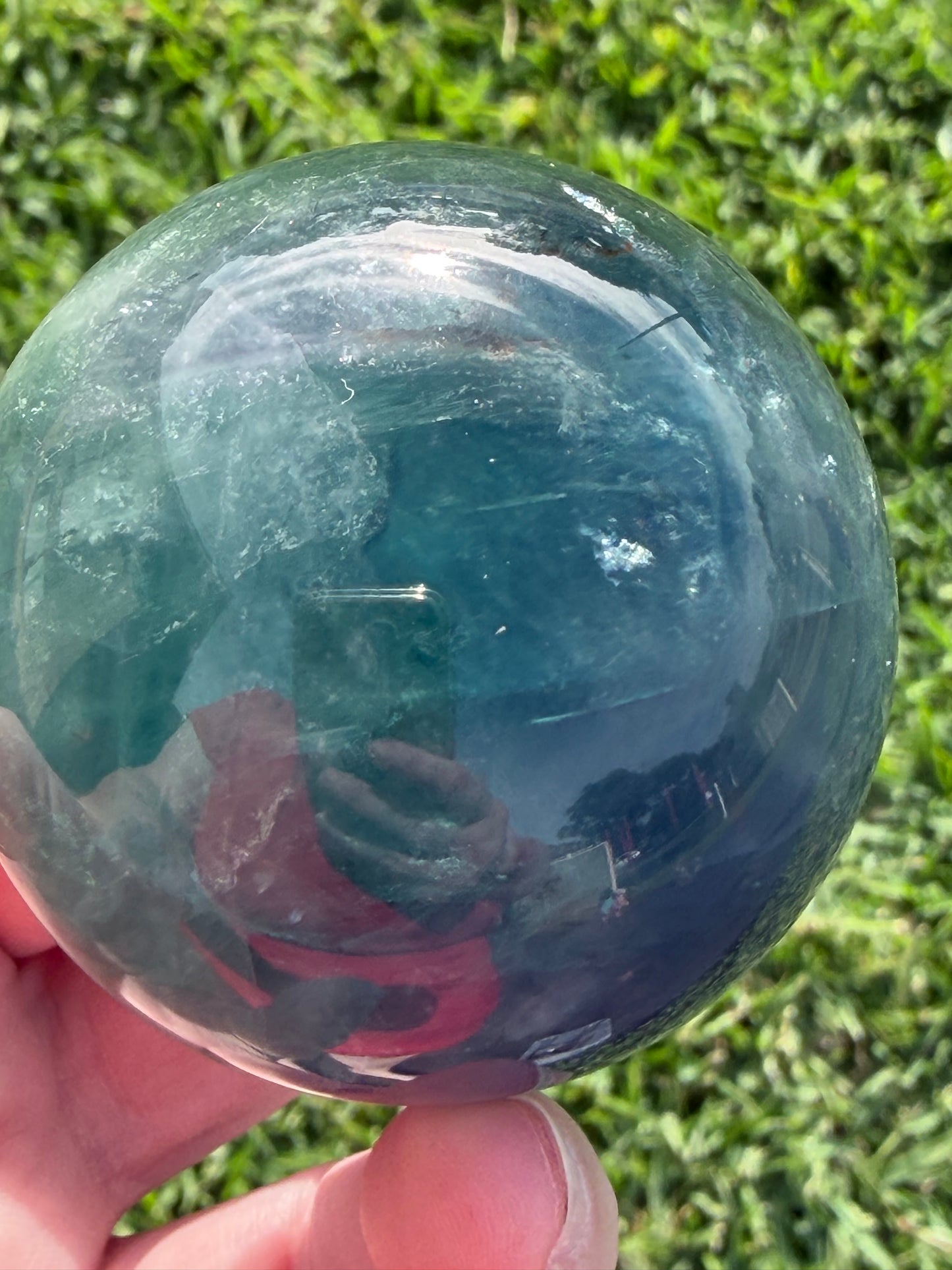 Blue Fluorite Sphere – 5.5cm | 274g