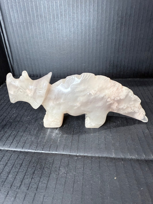 Flower Agate Triceratops Dino