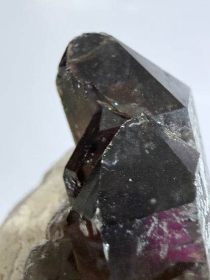 Smoky Quartz Crystal Cluster on Milky Quartz Matrix 160g | Natural Brazilian -