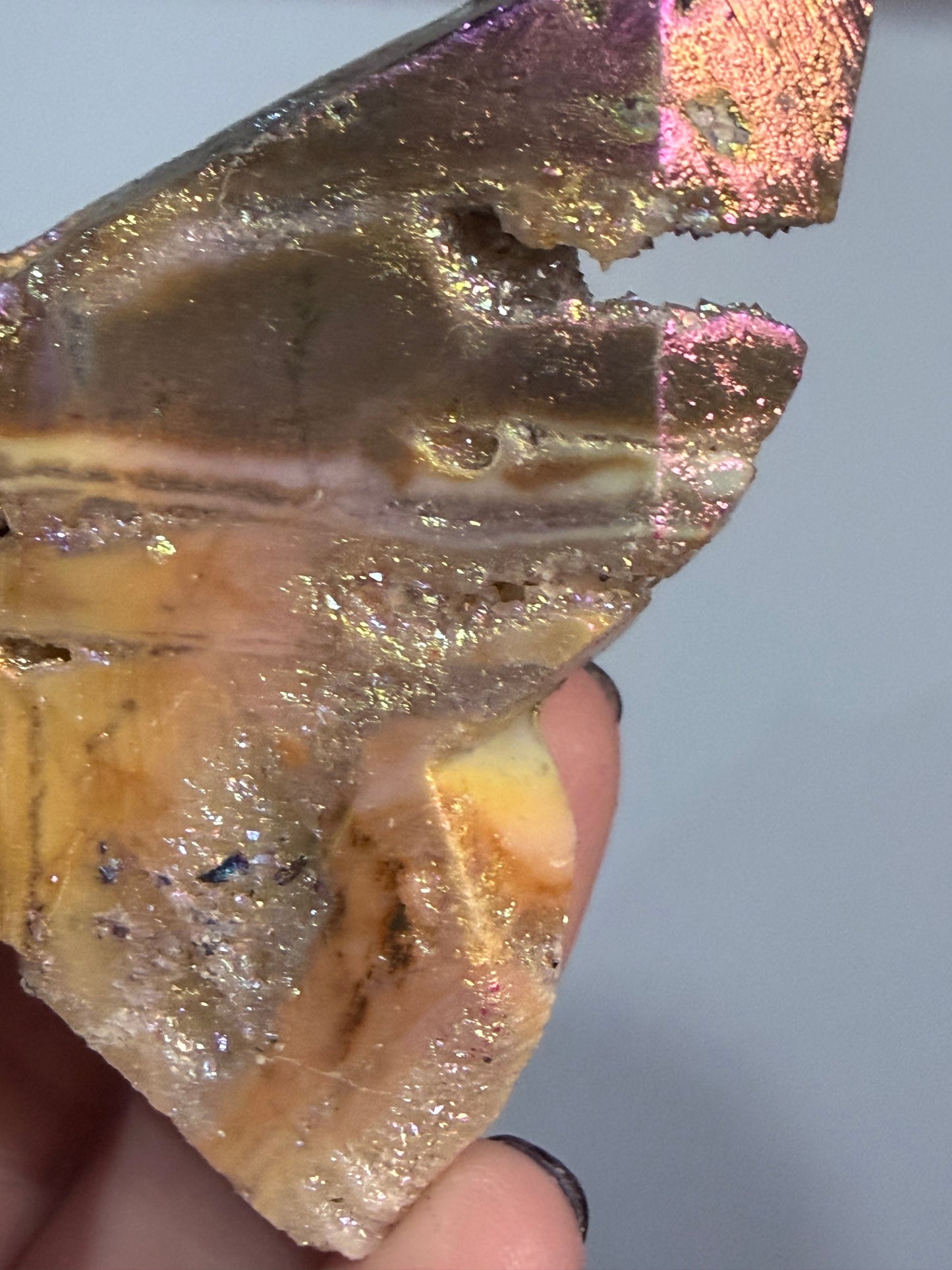 Aura-Coated Sphalerite Butterfly B