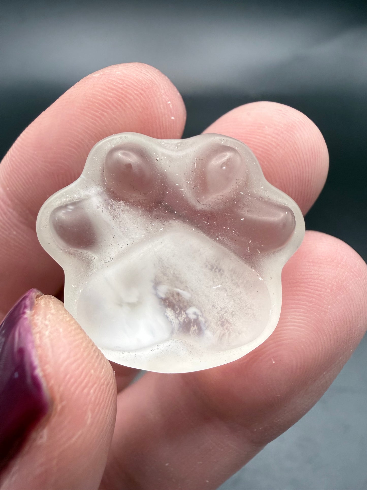 Crystal Paw Print Carvings – Loyalty, Healing & Calm