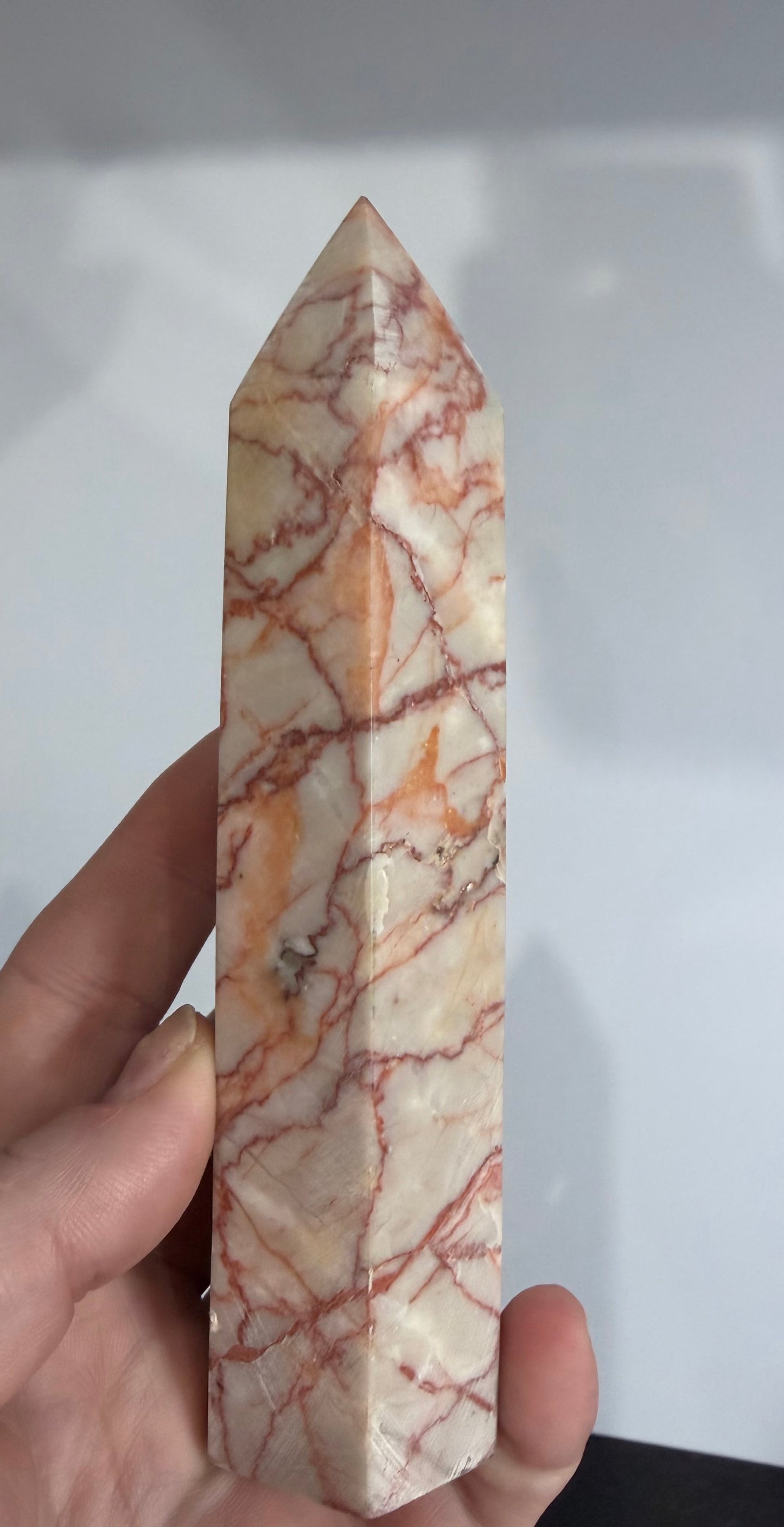 Red Vein Jasper Crystal Tower – 14.4cm | 297g F