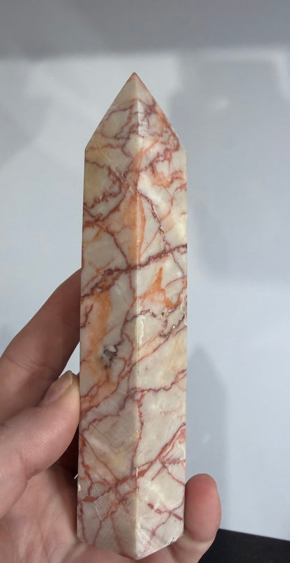 Red Vein Jasper Crystal Tower – 14.4cm | 297g F
