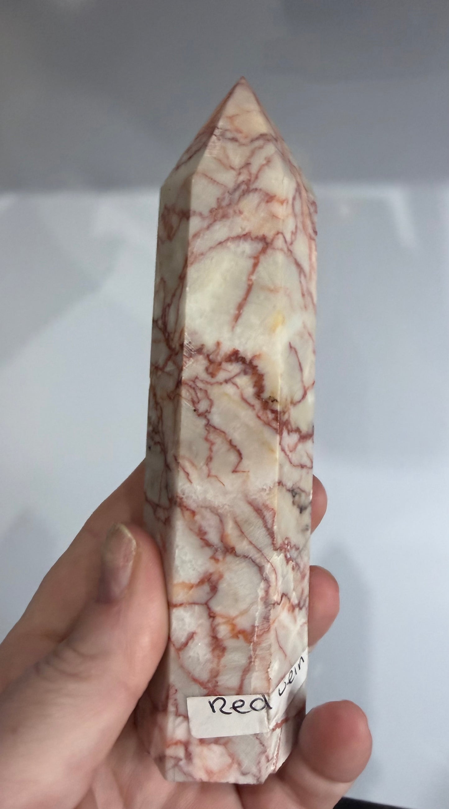 Red Vein Jasper Crystal Tower – 14.4cm | 297g F