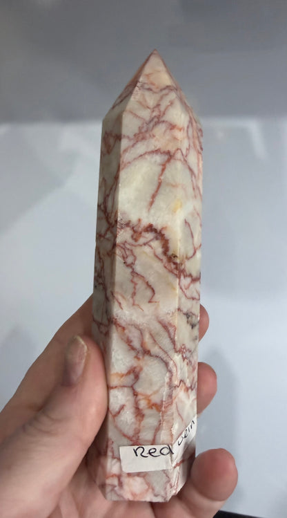 Red Vein Jasper Crystal Tower – 14.4cm | 297g F