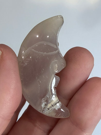 Crystal Moon Face Carvings – Choose Your Own