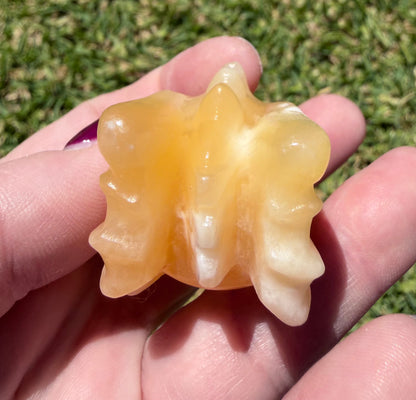 Orange Calcite Dragon Head