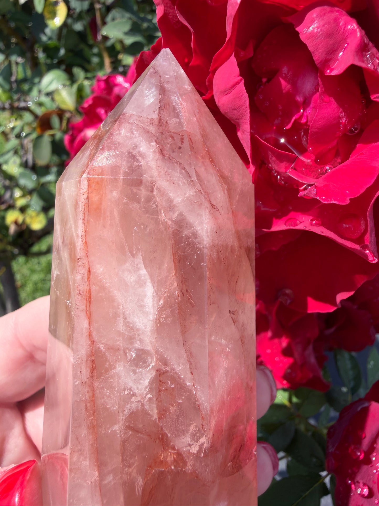Fire Quartz Tower – 13cm | 355g