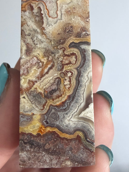 Mexican Crazy Lace Agate Tower –B