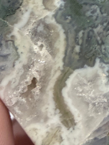 Blue Moss Agate Druzy Heart – Self Standing 

Supports gentle heart healing & self-love