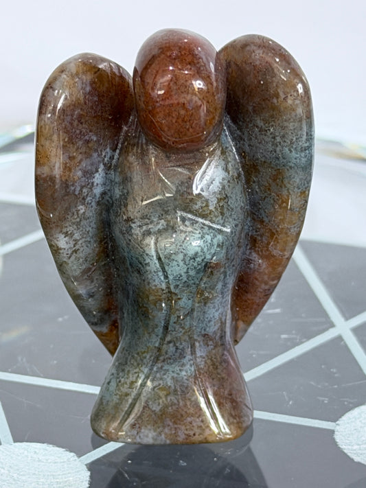 Ocean Jasper Angel Carving – 5cm  D -