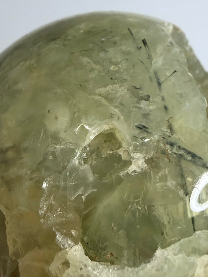 Prehnite with Epidote Inclusion Sphere D - 6cm