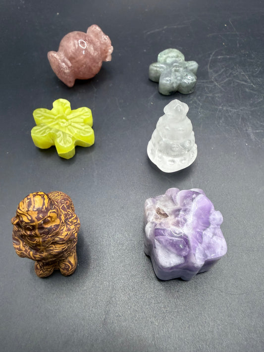 Christmas Miniature Crystal Set – 6 Piece Bundle