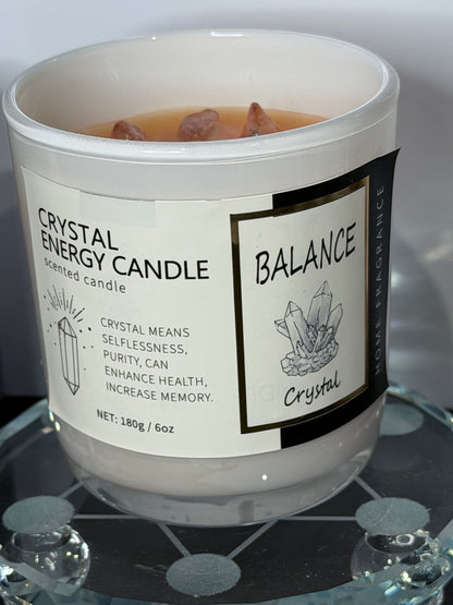 Balance Crystal Energy Candle – Clear Quartz | 180g