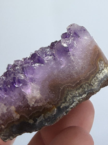 Amethyst Druzy Heart Cluster With Stand – 5cm (B)