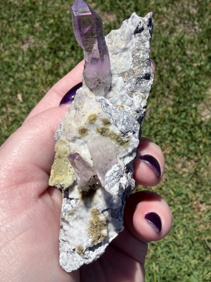 Vera Cruz Amethyst on Matrix – Collector / Display Grade 106g - Crystal wonderland By Lisa