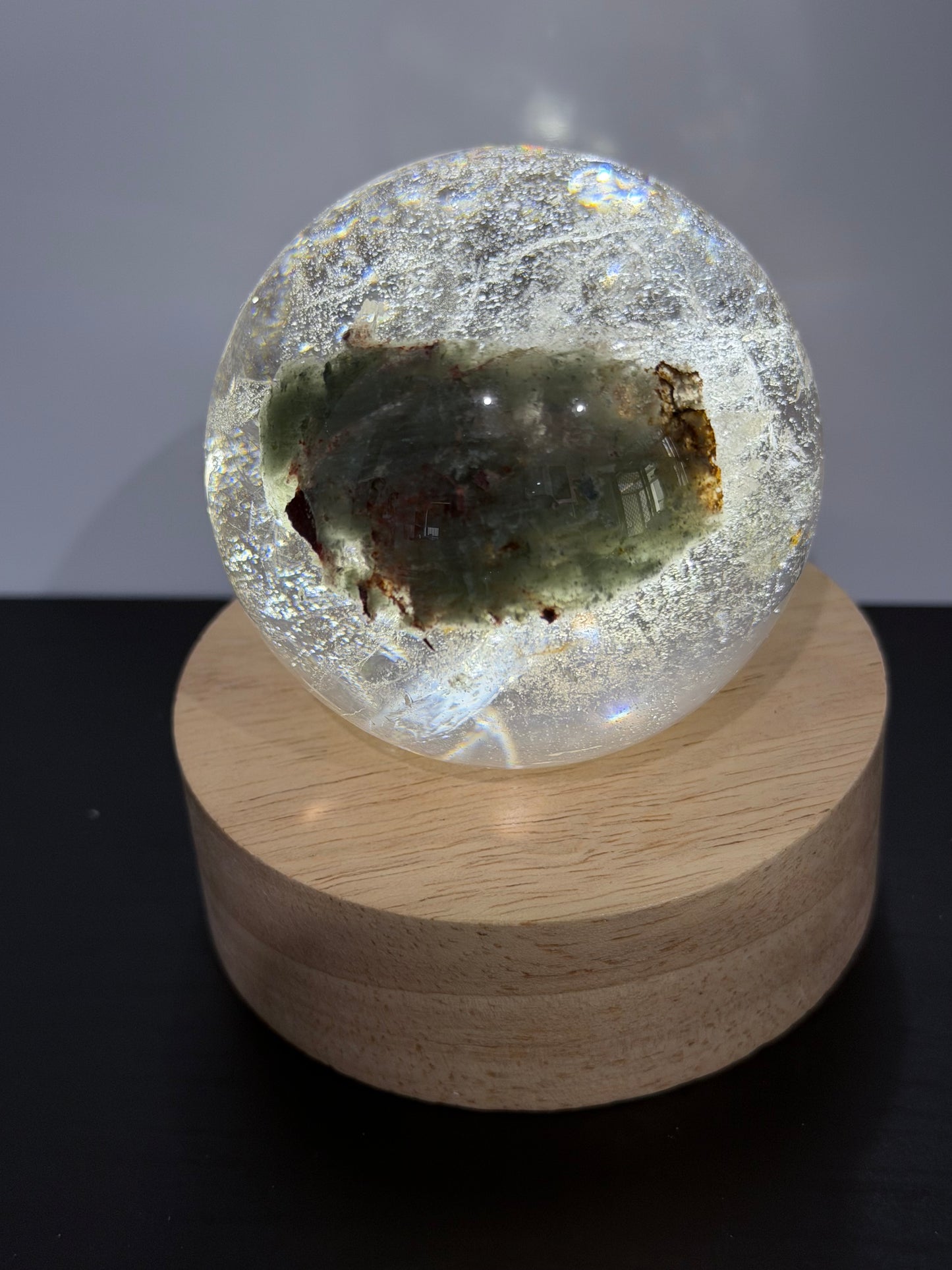 Lodolite (Garden Quartz) Sphere – 6.5cm | 366g