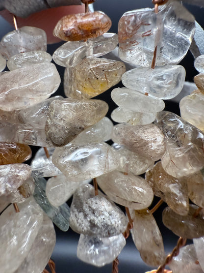 Garden Quartz & Rutile Quartz Tree of Life Dreamcatcher