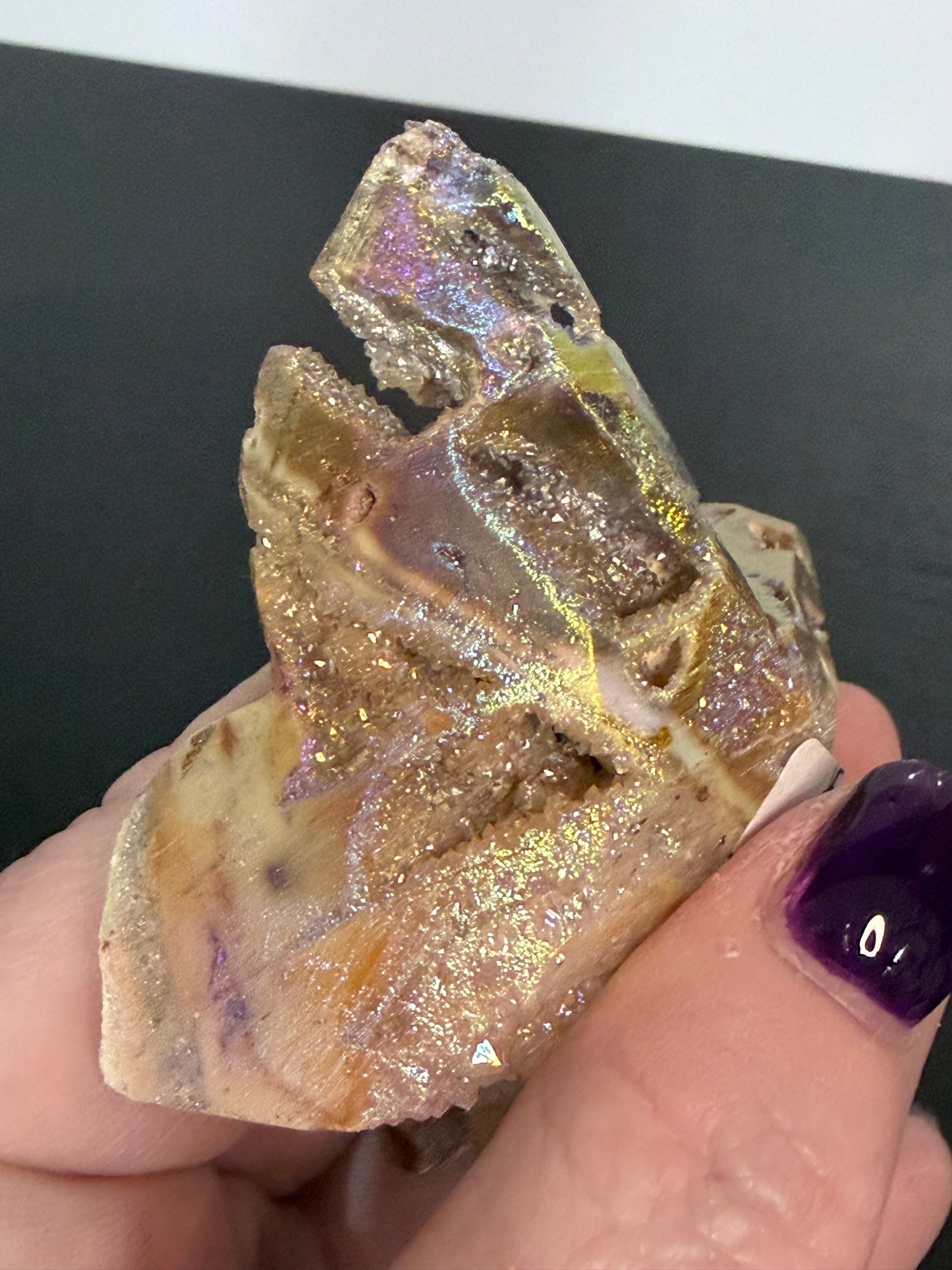 Aura-Coated Sphalerite Butterfly B