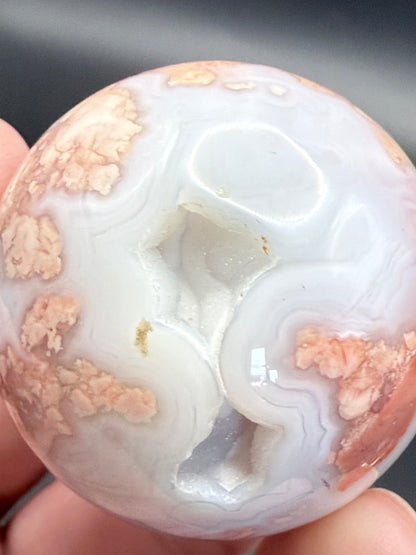 Druzy Pink Petal Agate