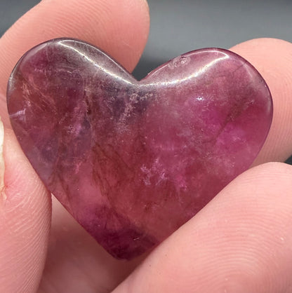 Fluorite Hearts Assorted Colours – 4cm