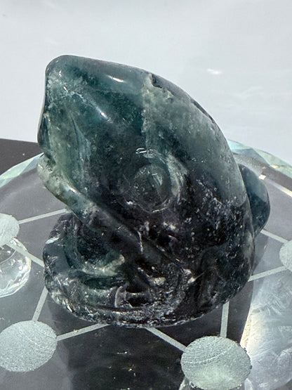 Blue Fluorite Shark Carving 7.2cm | 242g