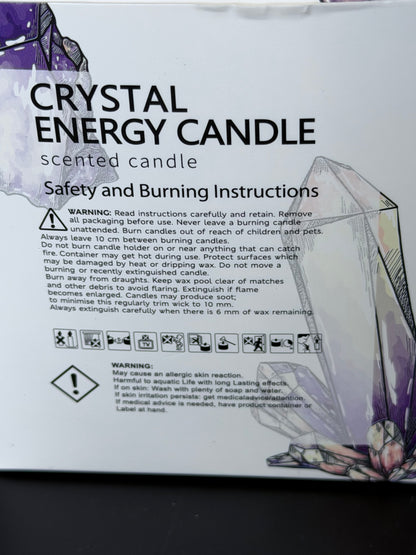 Inspiration Crystal Energy Candle – Amethyst | 180g
