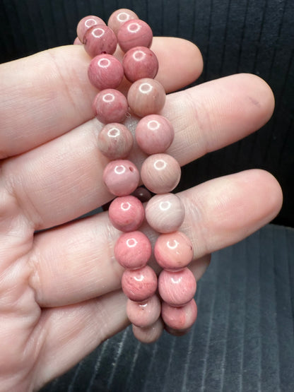 Pink Rhodonite 8mm Bracelet