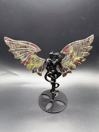 Dragon’s Blood Lovers Winged Sculpture (Devil & Angel