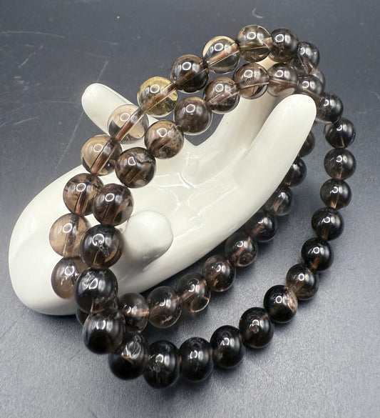 Smoky Quartz 8mm Bracelet