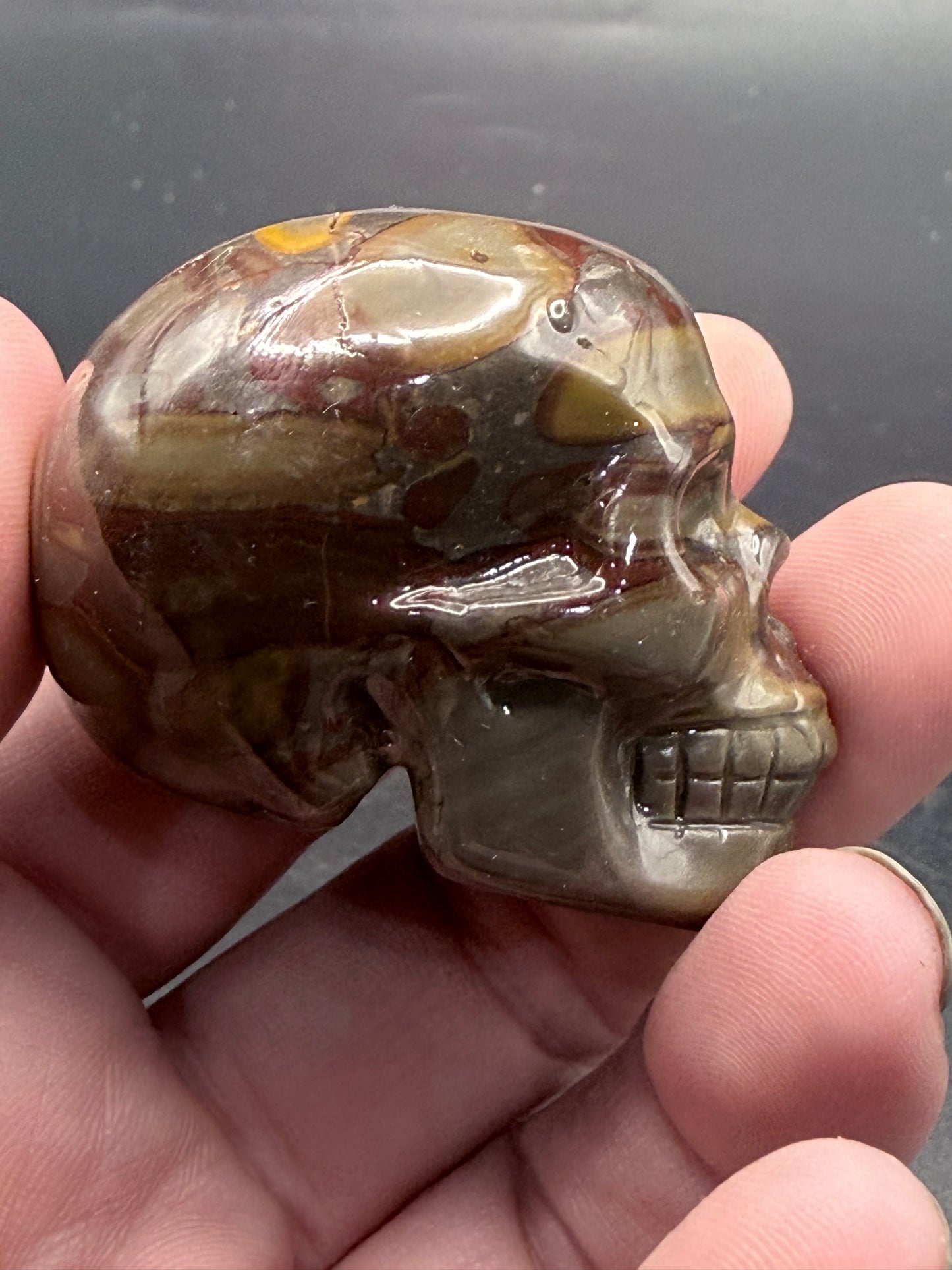 Fruit Jasper Skull