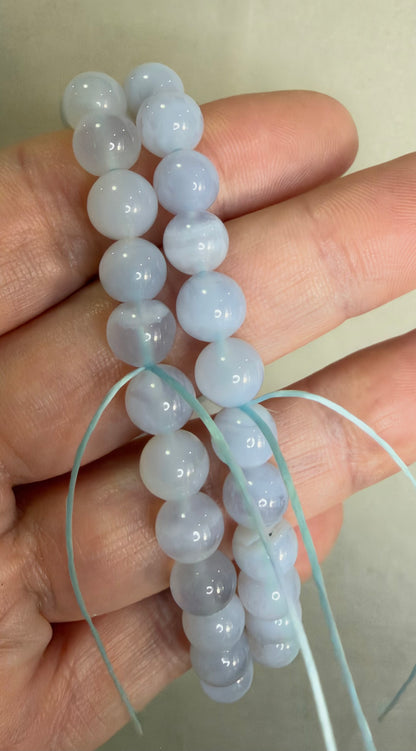 8mm Blue Lace Agate Bracelet