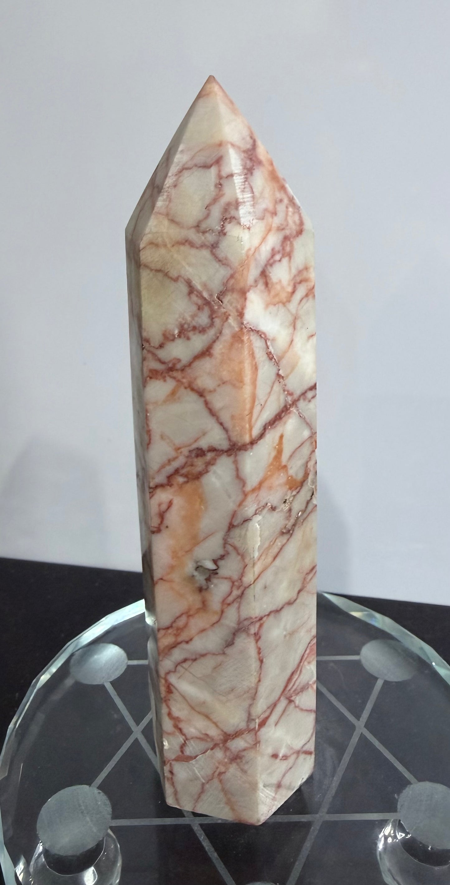 Red Vein Jasper Crystal Tower – 14.4cm | 297g F