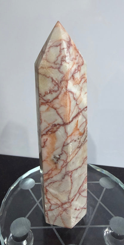Red Vein Jasper Crystal Tower – 14.4cm | 297g F