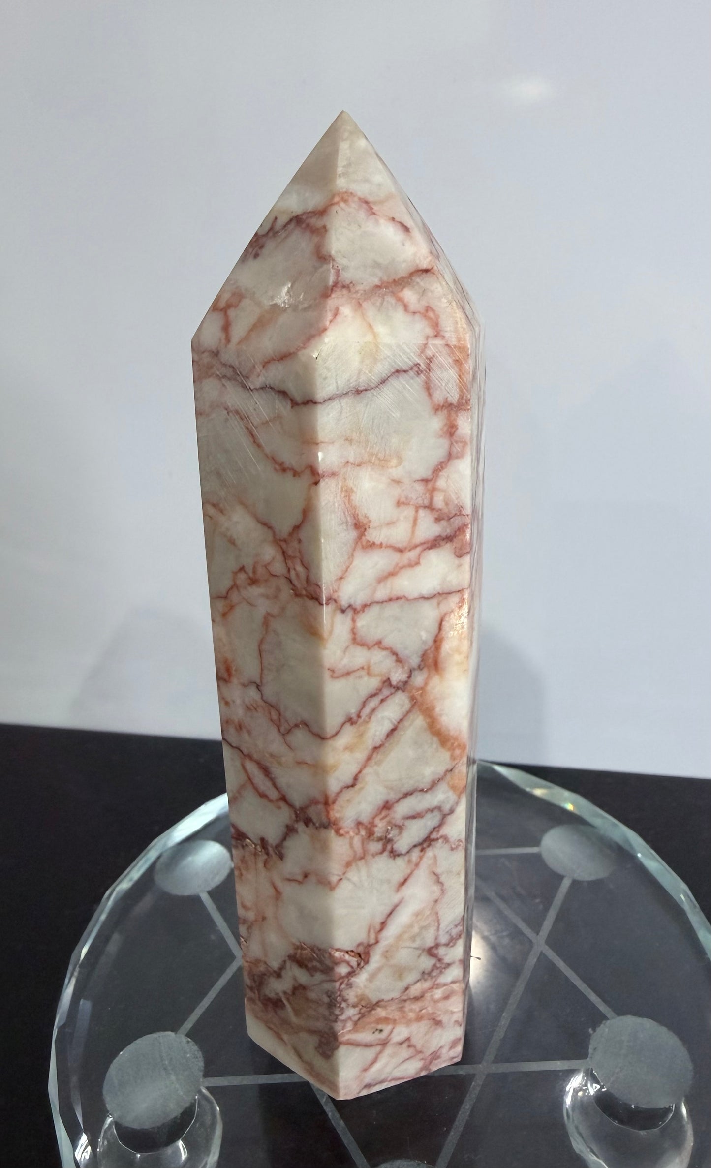 Red Vein Jasper Crystal Tower – 13.5cm | 320g D