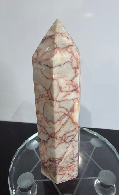 Red Vein Jasper Crystal Tower – 13.5cm | 320g D