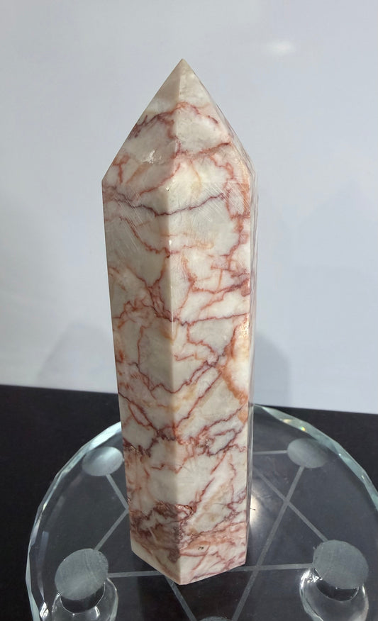 Red Vein Jasper Crystal Tower – 13.5cm | 320g D