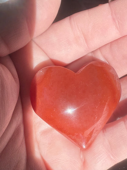 Druzy Carnelian Heart
