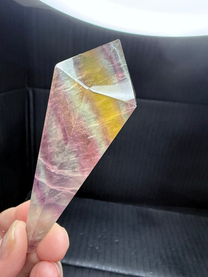 Candy Fluorite Wand on stand