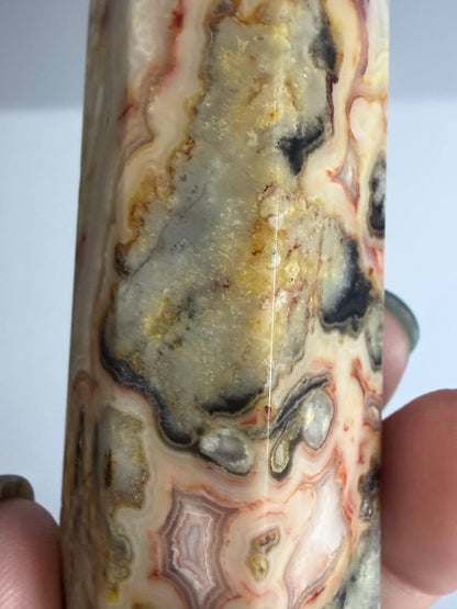 Crazy Lace Agate Tower –  B