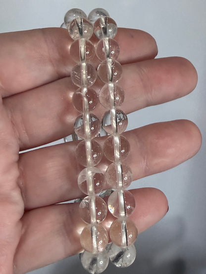 8mm High Quality Clear Quartz Bracelet Natural Quartz | Clarity, Energy Amplification & Balance