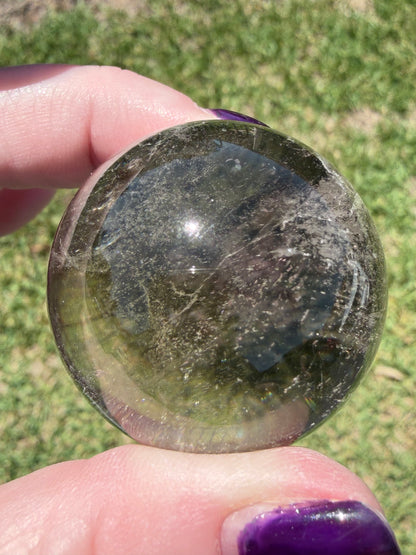 Lodolite (Garden Quartz) “Eye” Sphere – 4cm | 82g