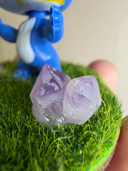 Open Arms Stitch Amethyst Mini Crystal Garden – 6cm