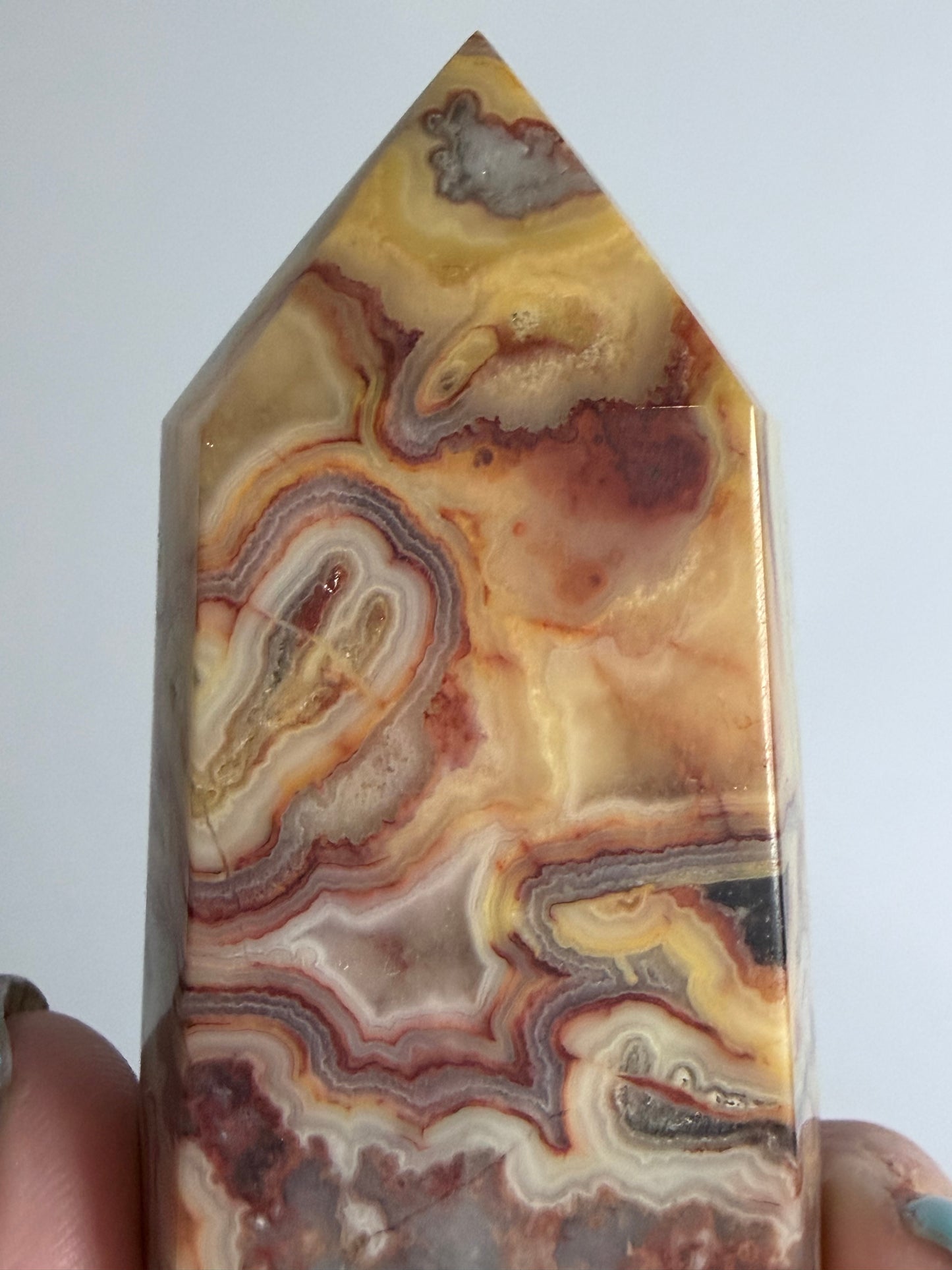 Crazy Lace Agate Tower – C -