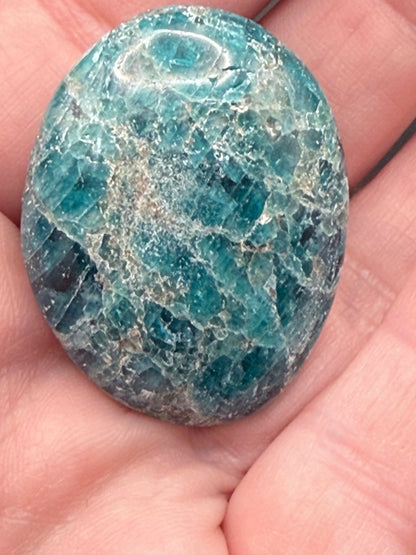 Blue Apatite Palm Stone