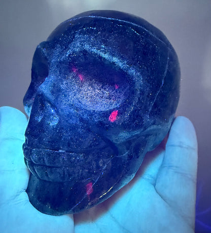 Ruby in Zoisite Skull (UV Reactive) – Large | 757g
